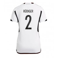 Tyskland Antonio Rudiger #2 Hemmatröja Kvinnor VM 2022 Korta ärmar